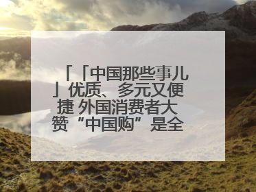 「中国那些事儿」优质、多元又便捷 外国消费者大赞“中国购”是全新体验！