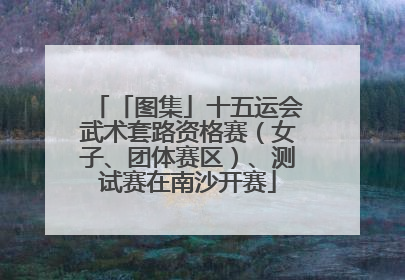 「图集」十五运会武术套路资格赛（女子、团体赛区）、测试赛在南沙开赛