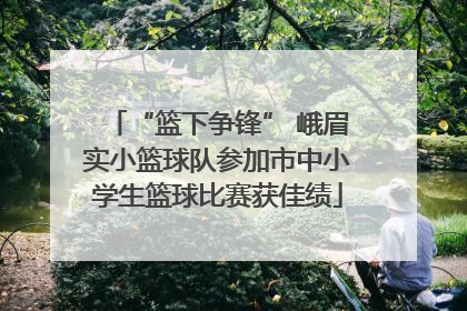 “篮下争锋” 峨眉实小篮球队参加市中小学生篮球比赛获佳绩