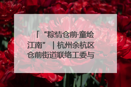 “粽情仓前·童绘江南”｜杭州余杭区仓前街道联络工委与辖区群众共度佳节