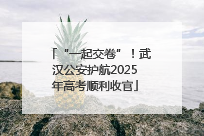 “一起交卷”！武汉公安护航2025年高考顺利收官