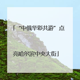 “中俄华彩共游”点亮哈尔滨中央大街