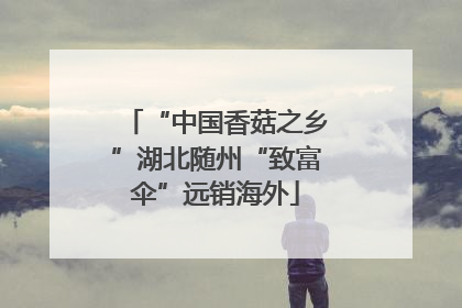 “中国香菇之乡”湖北随州“致富伞”远销海外
