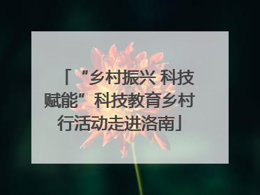 “乡村振兴 科技赋能”科技教育乡村行活动走进洛南