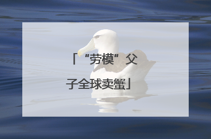 “劳模”父子全球卖蟹