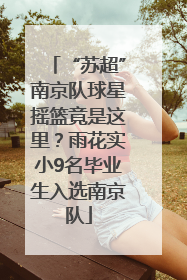 “苏超”南京队球星摇篮竟是这里？雨花实小9名毕业生入选南京队