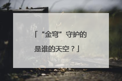 “金穹”守护的是谁的天空？