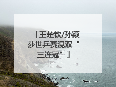 王楚钦/孙颖莎世乒赛混双“三连冠”