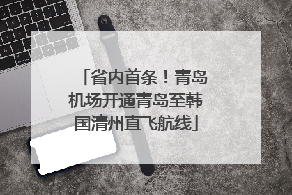 省内首条！青岛机场开通青岛至韩国清州直飞航线