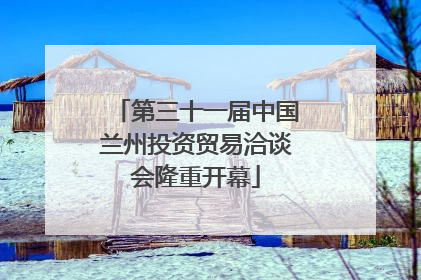 第三十一届中国兰州投资贸易洽谈会隆重开幕