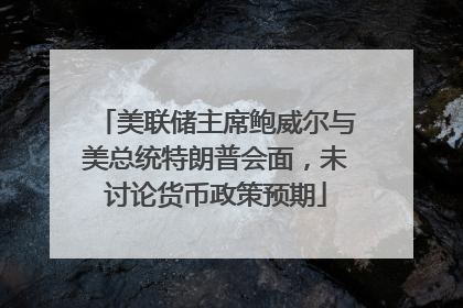 美联储主席鲍威尔与美总统特朗普会面，未讨论货币政策预期