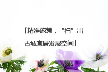 精准施策，“扫”出古城宜居发展空间