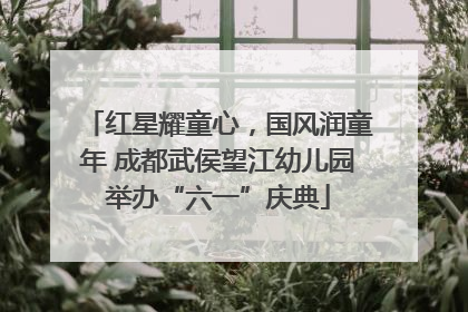 红星耀童心，国风润童年 成都武侯望江幼儿园举办“六一”庆典