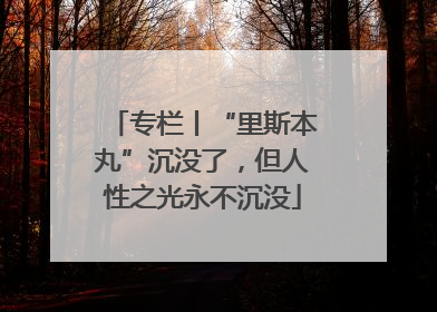 专栏丨“里斯本丸”沉没了，但人性之光永不沉没