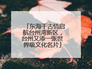 东海千古情启航台州湾新区，台州又添一张世界级文化名片
