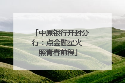 中原银行开封分行：点金融星火 照青春前程