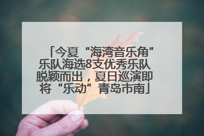 今夏“海湾音乐角”乐队海选8支优秀乐队脱颖而出，夏日巡演即将“乐动”青岛市南