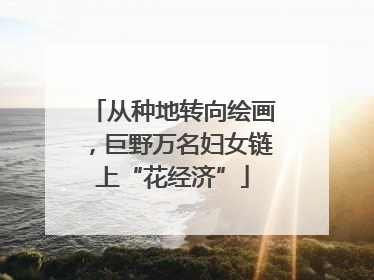 从种地转向绘画，巨野万名妇女链上“花经济”