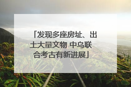 发现多座房址、出土大量文物 中乌联合考古有新进展