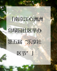 南京江心洲洲岛绿园社区举办第五届“乐享社区节”