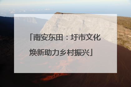 南安东田：圩市文化焕新助力乡村振兴