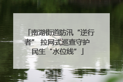 南湖街道防汛“逆行者” 拉网式巡查守护民生“水位线”