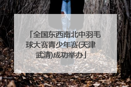 全国东西南北中羽毛球大赛青少年赛(天津武清)成功举办