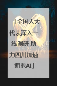 全国人大代表深入一线调研 助力四川加速拥抱AI