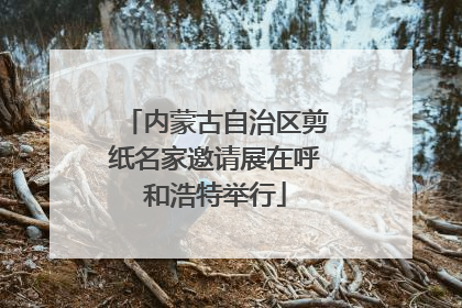 内蒙古自治区剪纸名家邀请展在呼和浩特举行
