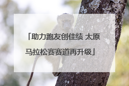 助力跑友创佳绩 太原马拉松赛赛道再升级