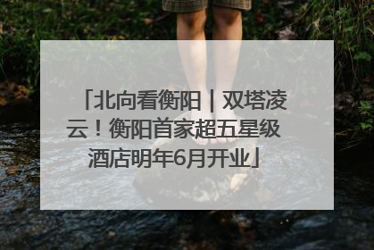 北向看衡阳｜双塔凌云！衡阳首家超五星级酒店明年6月开业