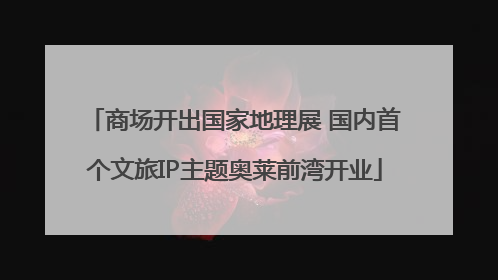 商场开出国家地理展 国内首个文旅IP主题奥莱前湾开业