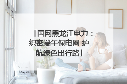 国网黑龙江电力：织密端午保电网 护航绿色出行路