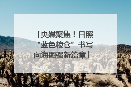 央媒聚焦！日照“蓝色粮仓”书写向海图强新篇章
