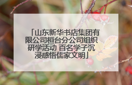 山东新华书店集团有限公司桓台分公司组织研学活动 百名学子沉浸感悟儒家文明