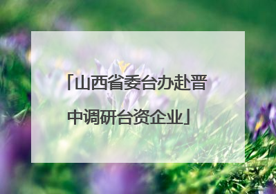 山西省委台办赴晋中调研台资企业