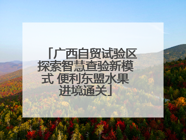 广西自贸试验区探索智慧查验新模式 便利东盟水果进境通关