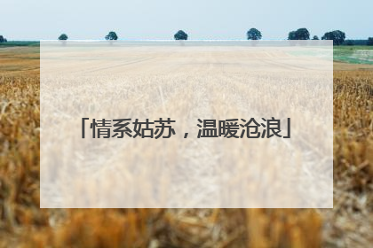 情系姑苏，温暖沧浪