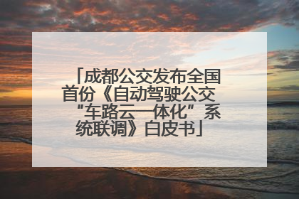 成都公交发布全国首份《自动驾驶公交“车路云一体化”系统联调》白皮书