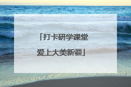 打卡研学课堂 爱上大美新疆