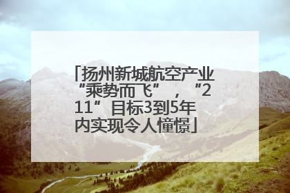 扬州新城航空产业“乘势而飞”，“211”目标3到5年内实现令人憧憬