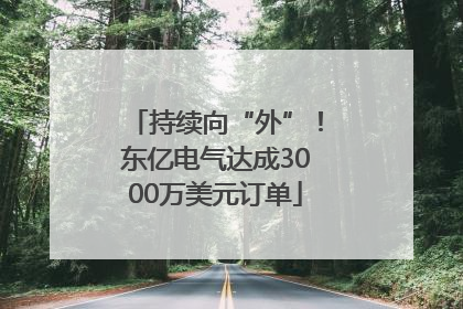持续向“外”！东亿电气达成3000万美元订单