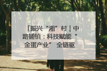 振兴“湘”村｜中路铺镇：科技赋能“金蛋产业” 全链驱动乡村振兴