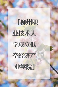 柳州职业技术大学成立低空经济产业学院