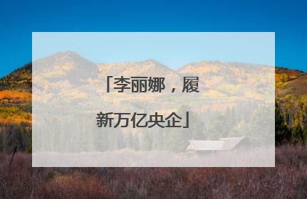 李丽娜，履新万亿央企