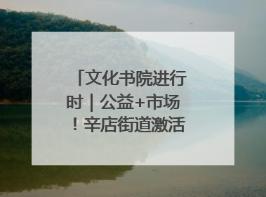 文化书院进行时｜公益+市场！辛店街道激活社区新动能
