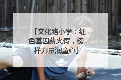 文化路小学：红色基因薪火传，榜样力量润童心