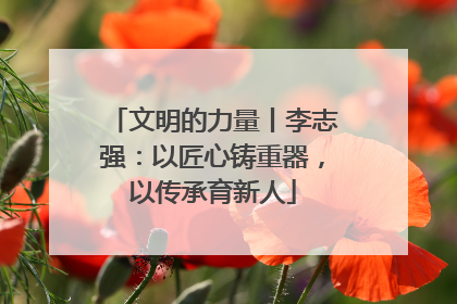 文明的力量丨李志强：以匠心铸重器，以传承育新人