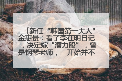 新任“韩国第一夫人”金惠景：看了李在明日记，决定嫁“潜力股”，曾是钢琴老师，一开始并不支持丈夫从政