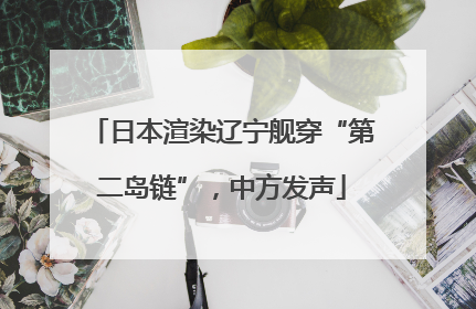 日本渲染辽宁舰穿“第二岛链”，中方发声
